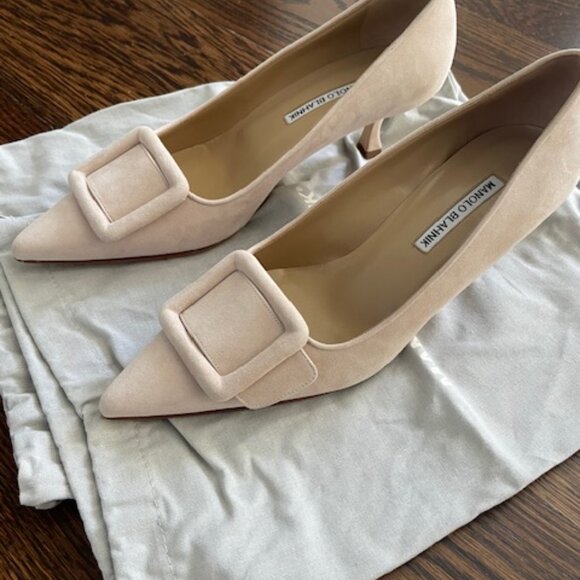 Manolo Blahnik Maysale Pump 50 - BRAND NEW - Size 39.5 EU (9US/8.5US) - Picture 3 of 15